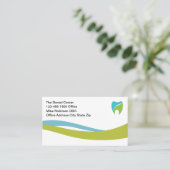 Zahnarztbüro Helle Moderne Personalausweise Terminkarte (Stehend Vorderseite)