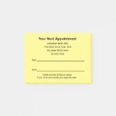 Zahnarztbüro Ihre nächste Erinnerung Post-it Klebezettel (Vorderseite)