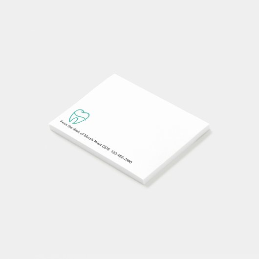 Zahnarztbüro Moderne, klebrige Notepad Post-it Klebezettel (angewinkelt)