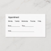 Zahnarztbüro Moderne Personalausweise Visitenkarte (Rückseite)