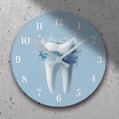 Zahnarztbüro Moderne Zahnheilkunde und Zahnärztlic Runde Wanduhr
