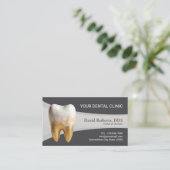 Zahnarztbüro Moderner Marmortooth Zahnarzt Terminkarte (Stehend Vorderseite)