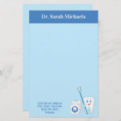 Zahnarztbüro - Personalisierte Post-It-Notes Briefpapier (Vorne/Hinten)