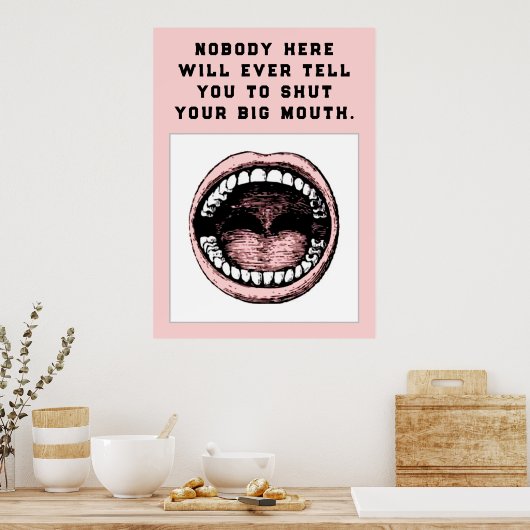 Zahnarztbüro Poster (Küche)