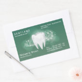 Zahnarztbüro Rechteckiger Aufkleber (Umschlag)