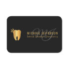 Zahnarztbüro - Schwarz und Gold