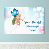 Zahnarztbüro ummantelte Canvas Leinwanddruck (Insitu (Holzboden))