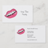 Zahnarztbüro Verbindung zu Ihrem Kunden herstellen Visitenkarte (Vorne/Hinten)