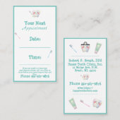 Zahnarztbüro Zahntypografie Name Teeth Kids Visitenkarte (Vorne/Hinten)