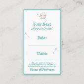 Zahnarztbüro Zahntypografie Name Teeth Kids Visitenkarte (Vorderseite)