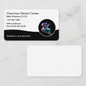 Zahnarztbüros Moderne Zahnbürste Visitenkarten Visitenkarte (Vorne/Hinten)
