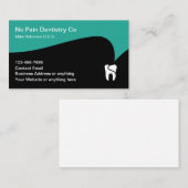 Zahnarztbüros - Moderne Zahnstochskarte Visitenkarte (Vorne/Hinten)