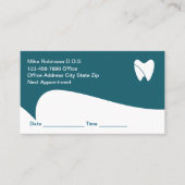 Zahnärzte Erinnerung Business Cards Terminkarte (Vorderseite)