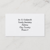 Zahnärzte Erinnerungen Terminkarte (Rückseite)