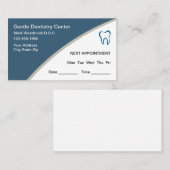 Zahnärzte für moderne, bearbeitbare Termine Busine Visitenkarte (Vorne/Hinten)