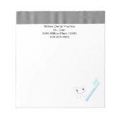 Zahnärzte für Zahnbüro Notizblock (Vorderseite)