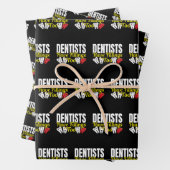 Zahnärzte haben auch Füllungen - Zahnpuffer für Ge Geschenkpapier Set (Beispiel)