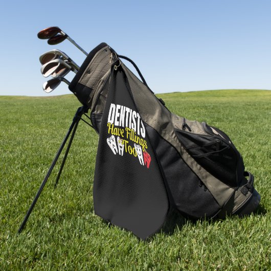 Zahnärzte haben auch Füllungen - Zahnpuffer für Ge Golfhandtuch (Gras)
