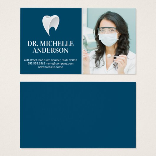 Zahnärzte halten Zahnstocher | Logo (Vorne & Hinten)