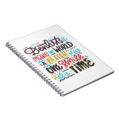 Zahnärzte machen die Welt einen besseren Platz Notizblock (Rechte Seite)