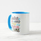 Zahnärzte machen die Welt einen besseren Platz Tasse (Vorderseite Links)