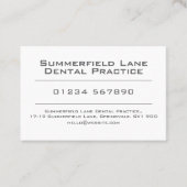 Zahnärzte Personalausweis für Zahnärzte Visitenkarte (Vorderseite)