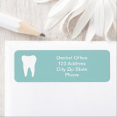 Zahnärzte Rücksendeadressen-Aufkleber | Zahn-Logo (Insitu)