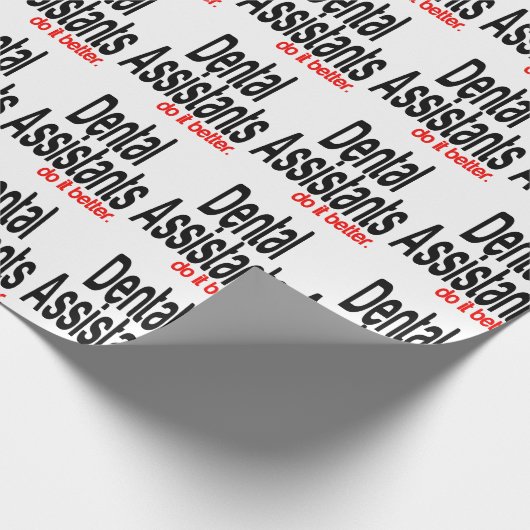 Zahnärzte tun es besser geschenkpapier (Ecke)