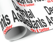 Zahnärzte tun es besser geschenkpapier (Rolleneckpunkt)