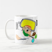 Zahnärzte tun es mit dem Füllen Kaffeetasse (Links)