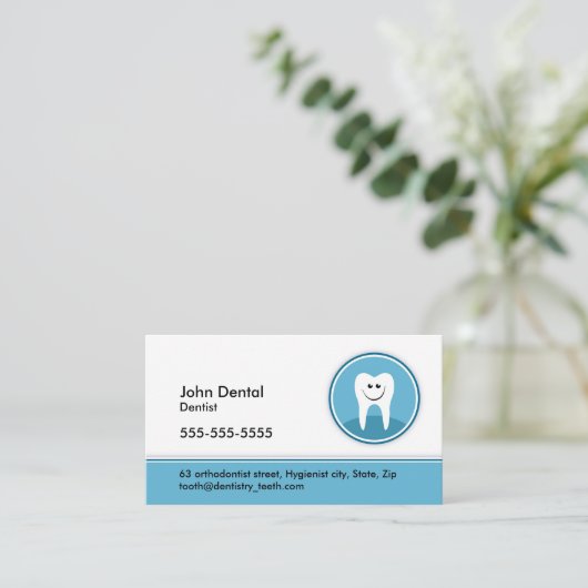 Zahnärzte und Zahnärzte oder Visitenkarte (Stehend Vorderseite)