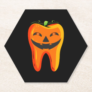 Zahnärzte Zahn Kürbis Halloween Untersetzer