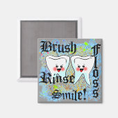 Zahnärzte Zahnärzte Magnet (Vorderseite/Rückseite)