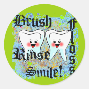 Zahnärzte Zahnärzte Runder Aufkleber