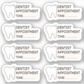 Zahnarzternennung Erinnerung Bujo Planer Kalender Aufkleber (Vorderseite)