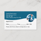 Zahnarzternennung Moderne Visitenkarten Terminkarte (Vorderseite)