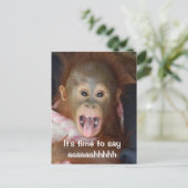 Zahnarzternennung sagt Aaahh Postkarte (Stehend Vorderseite)