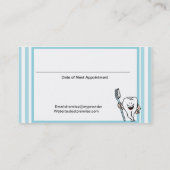 Zahnarzternennung und Visitenkarte Terminkarte (Rückseite)
