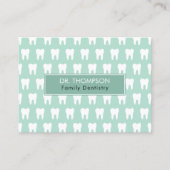 Zahnarztfirma QR Code Social Media Visitenkarte (Vorderseite)