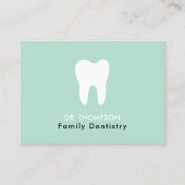 Zahnarztfirma QR Code Social Media Visitenkarte (Vorderseite)