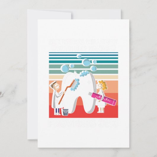 Zahnarztgeschenk für Zahnzahnärzte Einladung (Vorderseite)