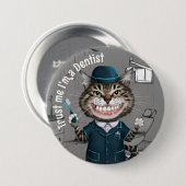 Zahnarztgeschenk, Kieferorthopädas Abzeichen, Zahn Button (Vorne & Hinten)