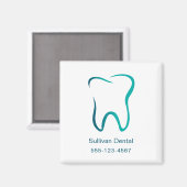 Zahnarztgewerbe Magnet (Vorderseite/Rückseite)