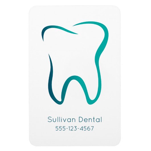 Zahnarztgewerbe Magnet (Vertikal)