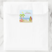 Zahnarzthahn Happy Holidays Aufkleber (Tasche)