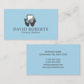 Zahnarzthandschuhe und Zahnarzthandschuhe Visitenkarte (Vorne/Hinten)