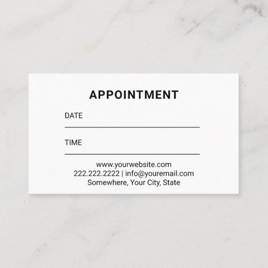 Zahnarzthaus und Bubbles Chalkboard Zahnpflege Terminkarte (Rückseite)