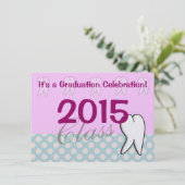 Zahnarzthelfer-Abschluss-Party Einladungen 2015 (Stehend Vorderseite)