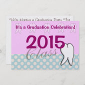 Zahnarzthelfer-Abschluss-Party Einladungen 2015 (Vorne/Hinten)