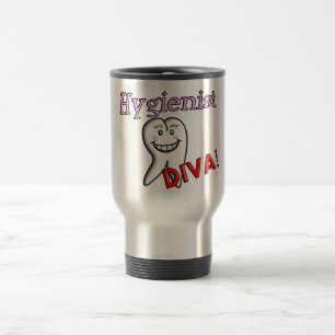 Zahnarzthelfer-Geschenk-"Hygieniker DIVA! " Reisebecher